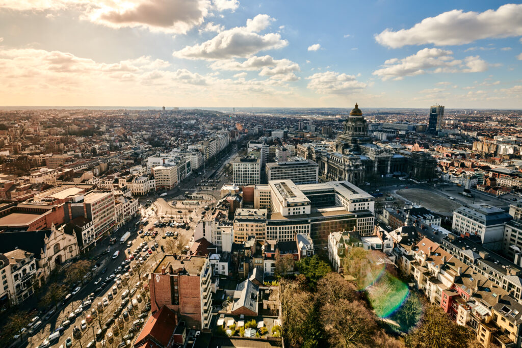 Brussels in the sky