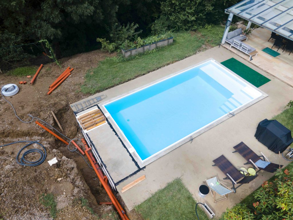 Pool Build Construction Site