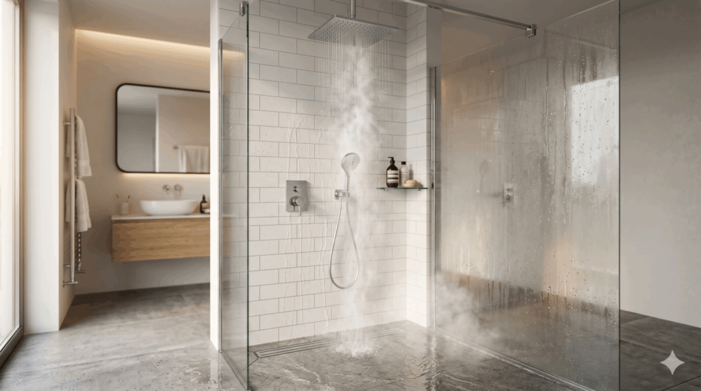 hot shower