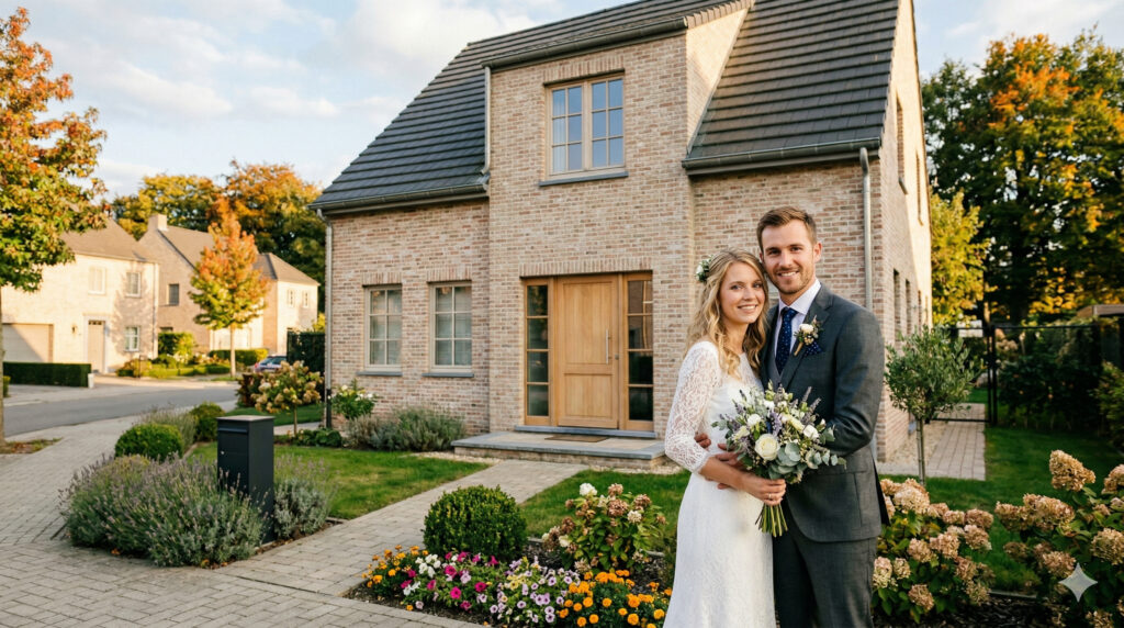 couple married house