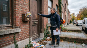 Kan je aannemer je een factuur sturen als je niet thuis bent als hij langkomt?