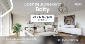 Opendeurdag Bcity – Instapklare nieuwbouwappartementen in centrum Blankenberge, geniet deze zomer nog van jouw tweede verblijf!
