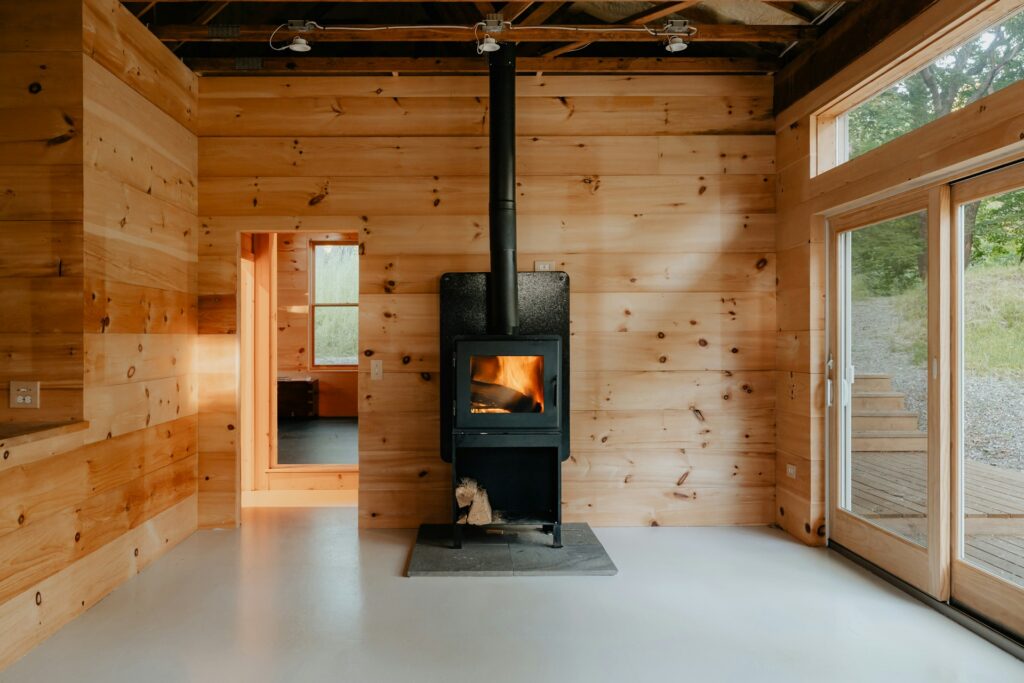 wooden stove