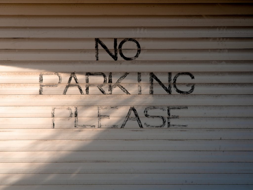 garage no parking