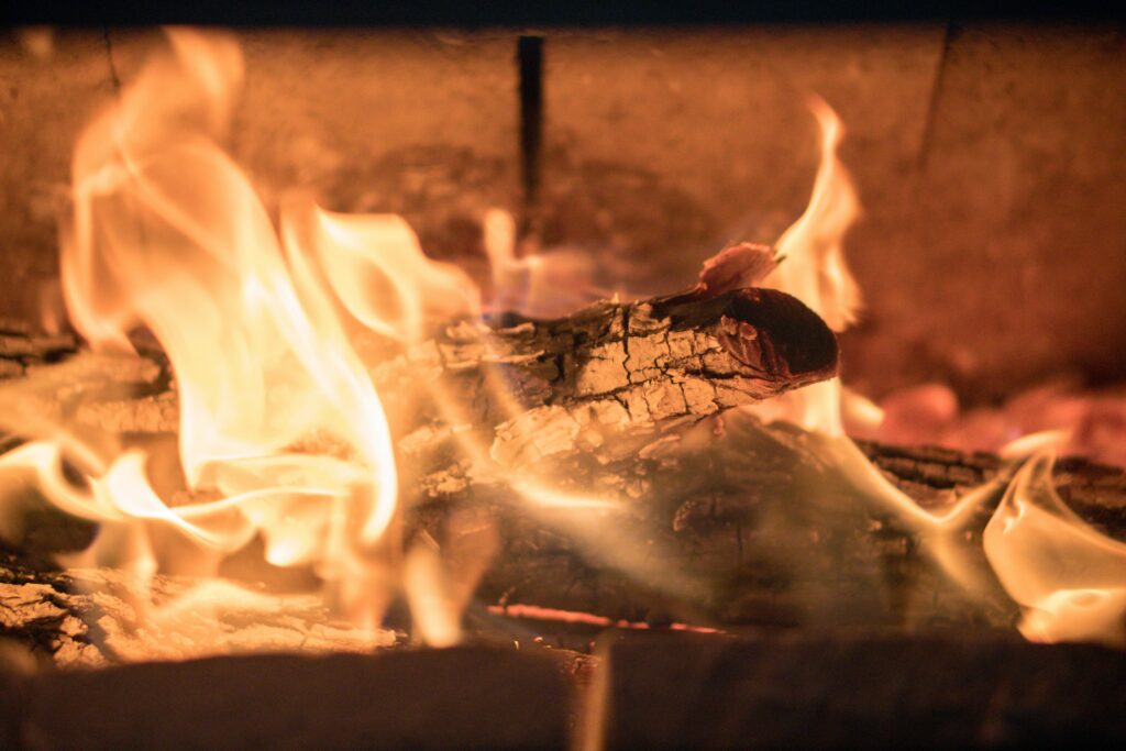 Poêle à bois et barbecue