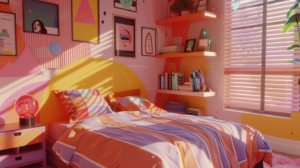 Mila : “le style Memphis, cette tendance rétro qui met de la couleur dans vos chambres !”