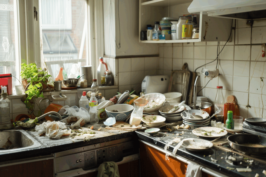dirty kitchen